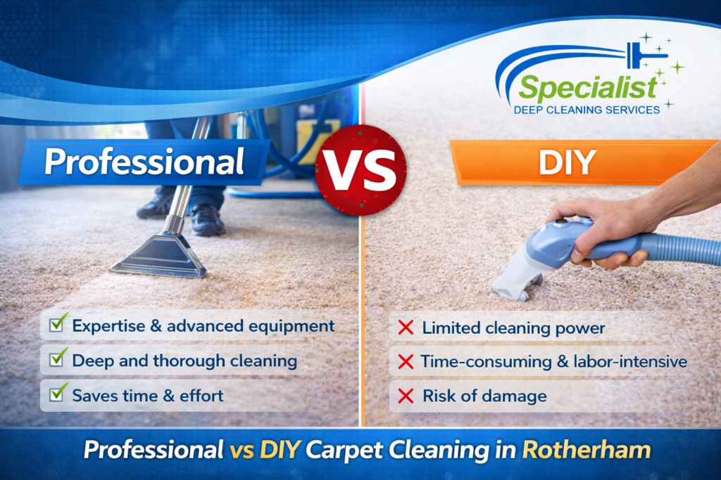professional vs DIY carpet cleaning in Rotherham